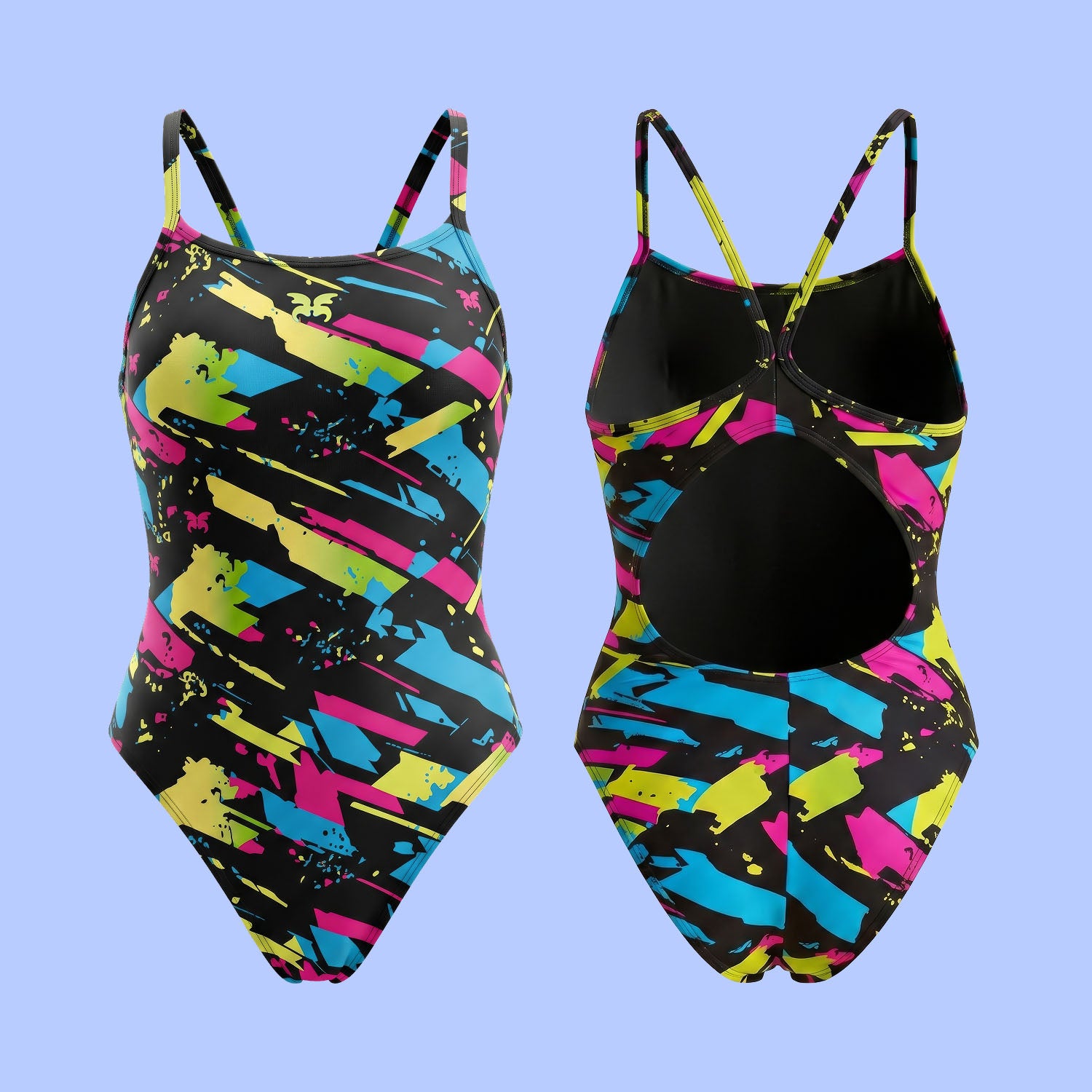 WUKA Lunafly Competition Racerback period swimsuit included in the swim kit — leakproof swimwear