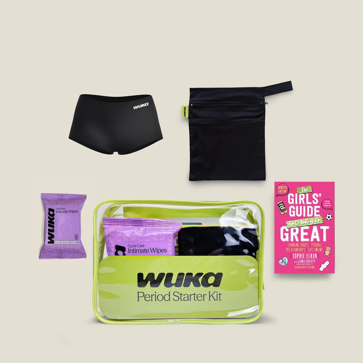 WUKA Teen Period Starter Kit - Boxer - Black
