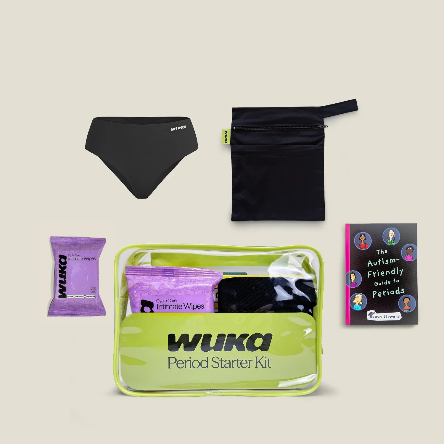 WUKA Teen Period Starter Kit - Midi - Super - Black