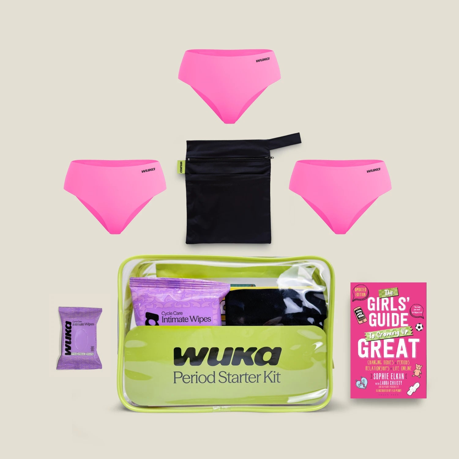 WUKA Teen Period Starter Kit - Midi - Pink