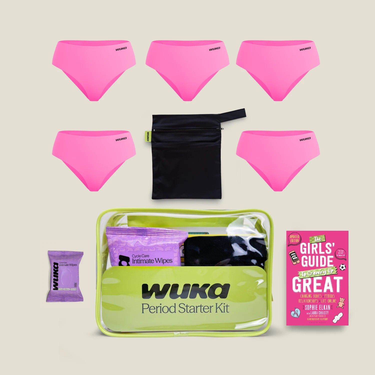 WUKA Teen Period Starter Kit - Midi - Pink