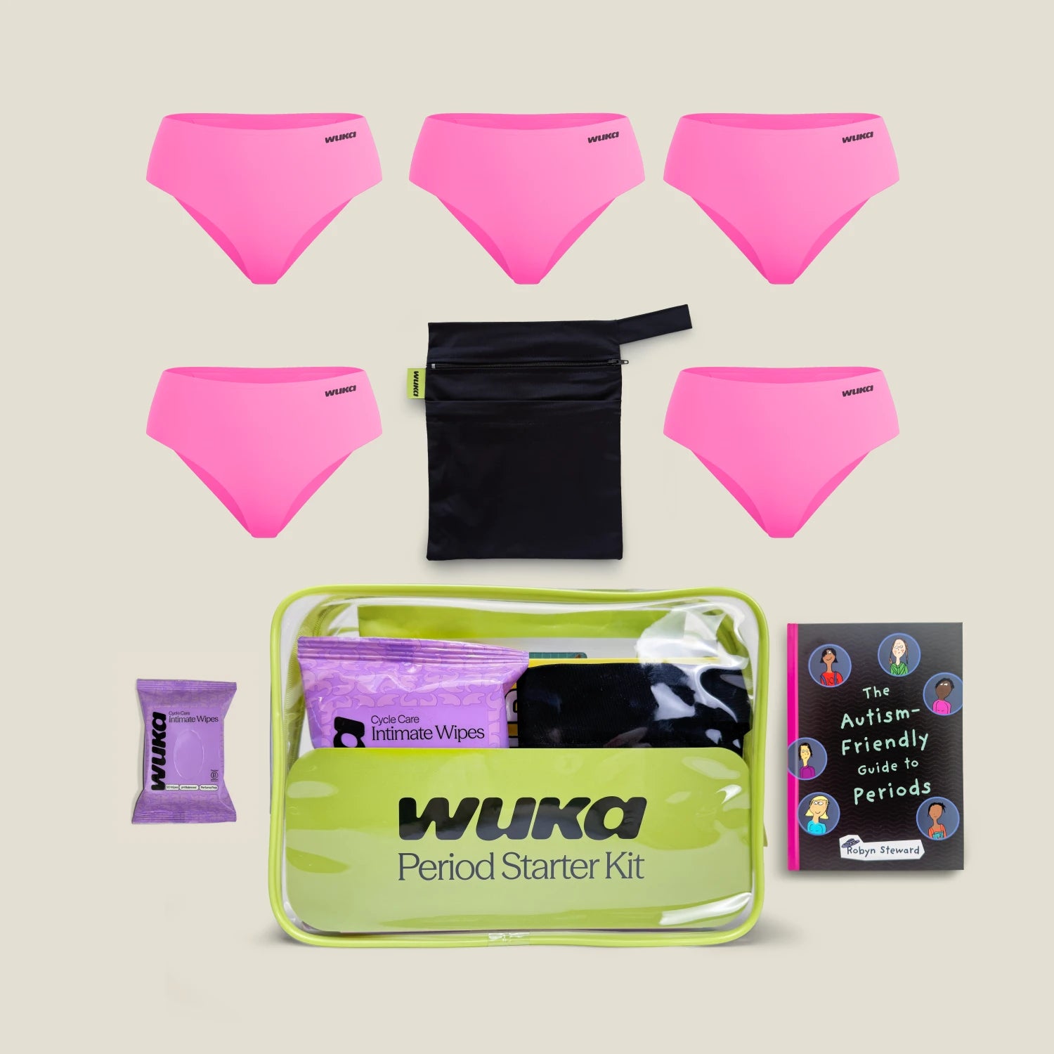 WUKA Teen Period Starter Kit - Midi - Pink