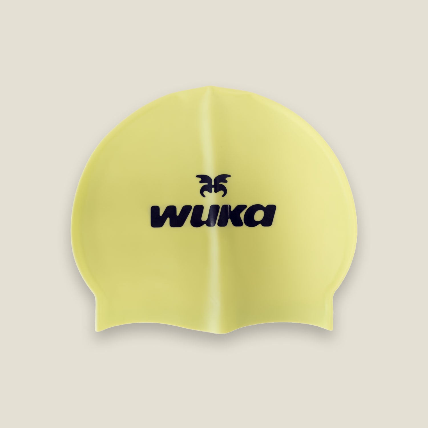 WUKA swim cap in yellow included with period swimwear starter kit for added comfort and performance in water