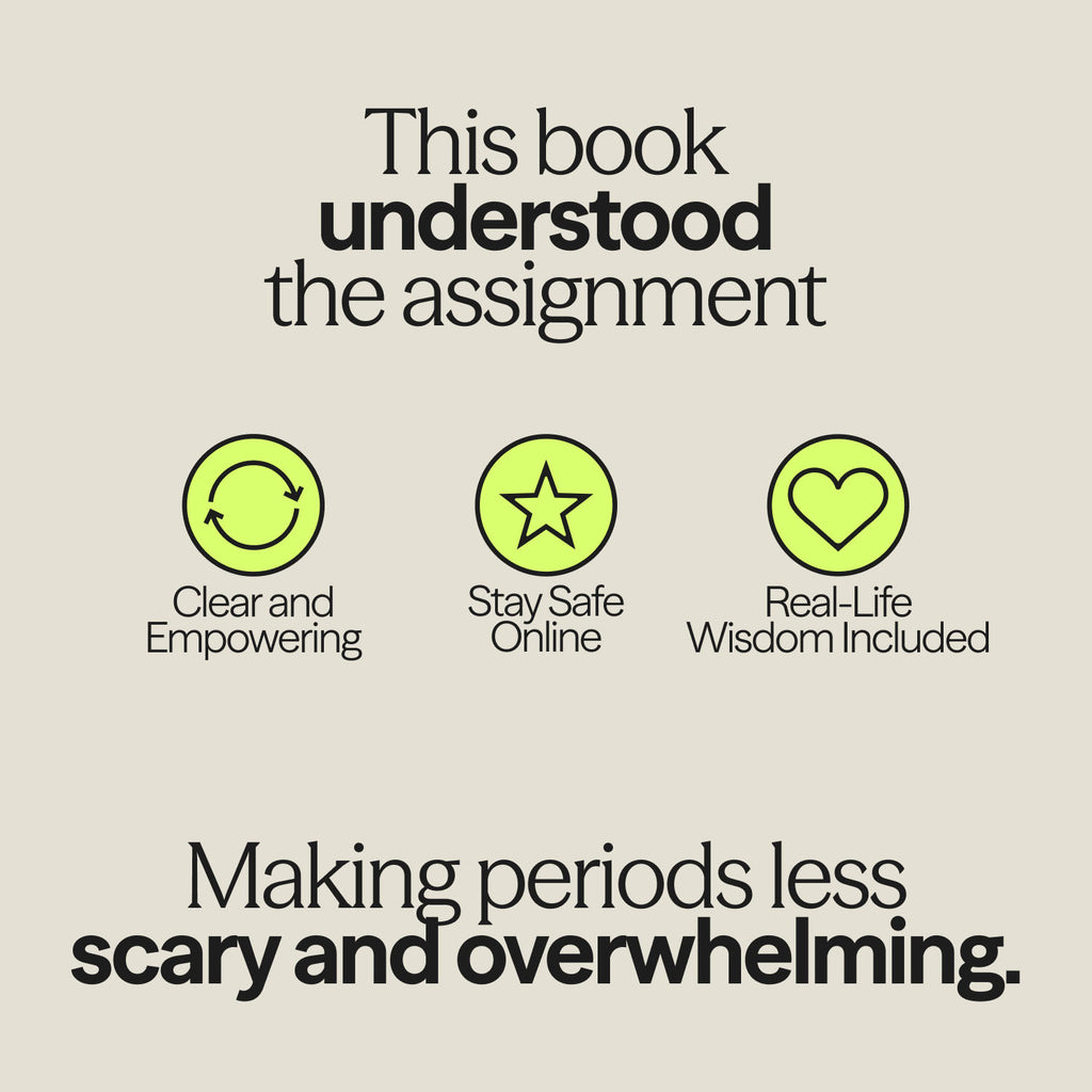 Illustrated summary highlighting how The Girls' Guide to Growing Up Great empowers young girls with clear advice, online safety tips, and real-life wisdom.