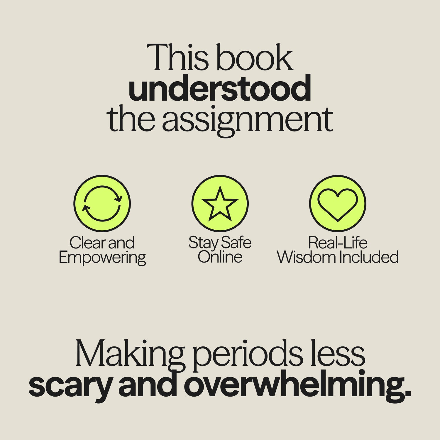 Illustrated summary highlighting how The Girls' Guide to Growing Up Great empowers young girls with clear advice, online safety tips, and real-life wisdom.