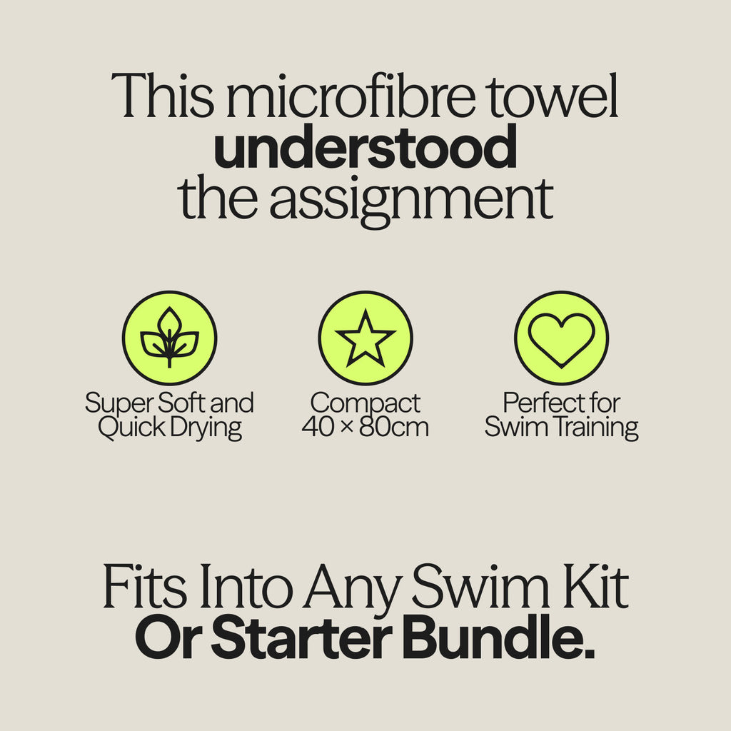 WUKA microfibre pool towel benefits — quick-dry, compact and super-absorbent swim chamois