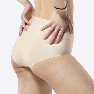 WUKA Stretch Period Short Adult Style Heavy Absorbency Light Nude Colour Side Size 1