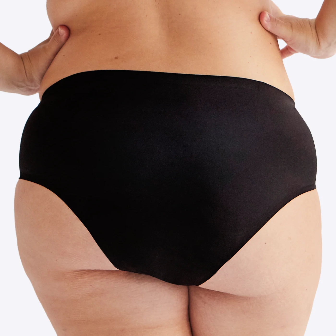 WUKA Drytech Midi Brief Incontinence Pants Style Black Colour Back