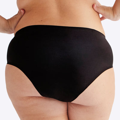 WUKA Drytech Midi Brief Incontinence Pants Style Black Colour Back