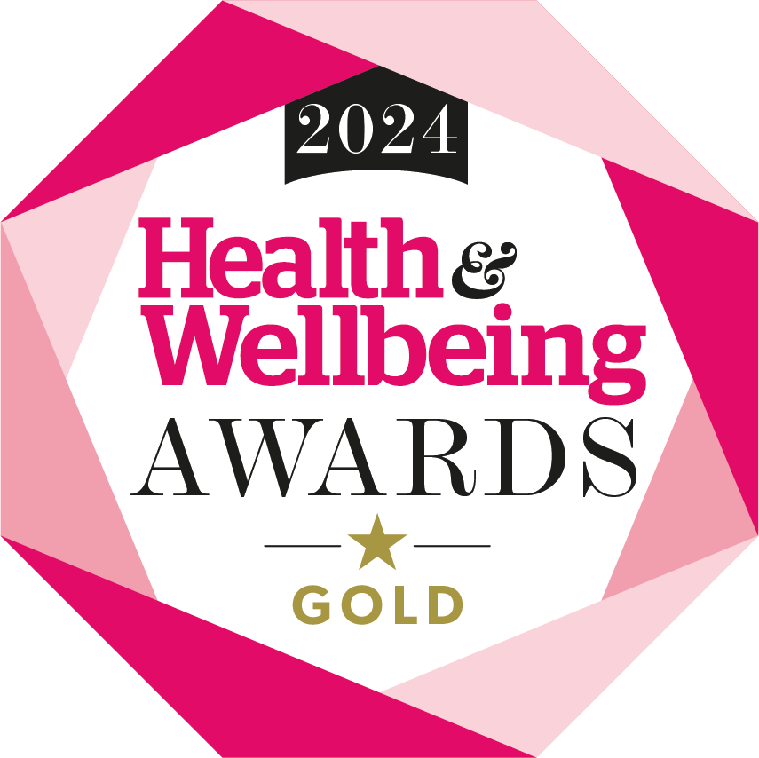 2024 Health & Wellbeing Awards Gold Winner Badge – recognising WUKA for excellence in health and sustainable period care