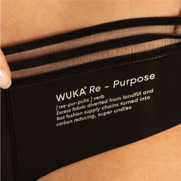 Repurpose Collection - Period Pants made from Repurposed Fabric - Recycled Nylon - Light Flow, Medium Flow and Heavy Flow - Brazilian Thong, French Cut Bikini and High Waist - 