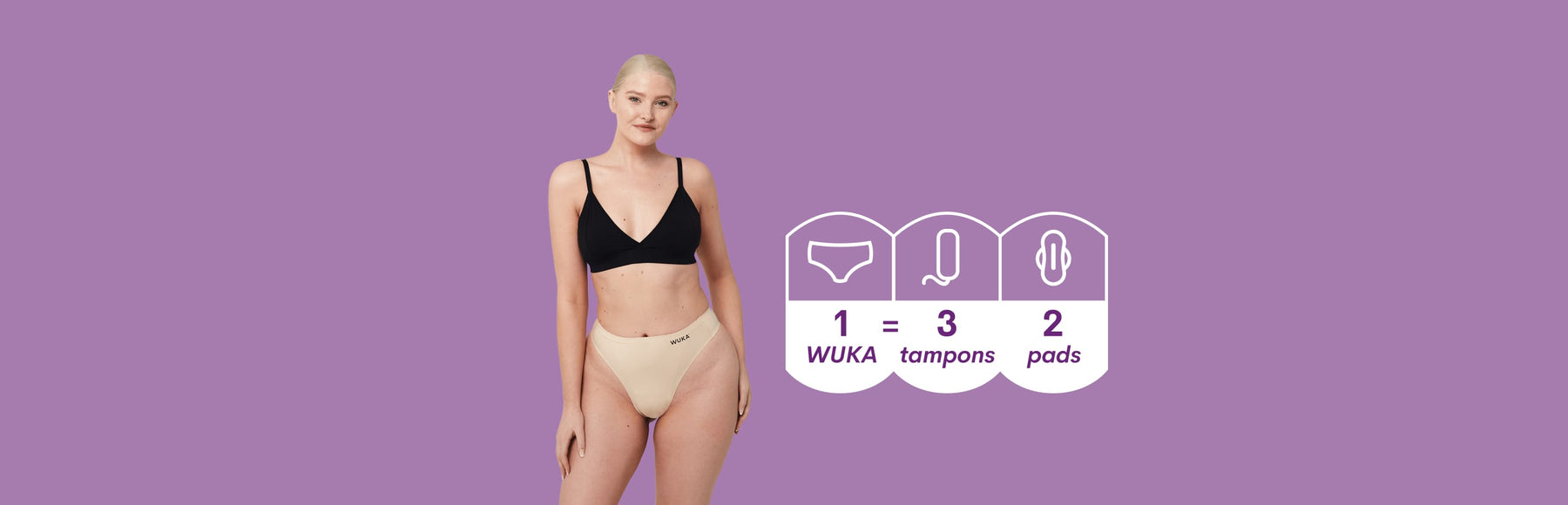 WUKA Period pants heavy flow - holds up to 15ml