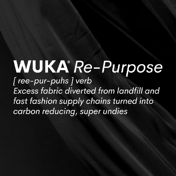Repurpose Collection - Period Pants made from Repurposed Fabric - Recycled Nylon - Light Flow, Medium Flow and Heavy Flow - Brazilian Thong, French Cut Bikini and High Waist - 
