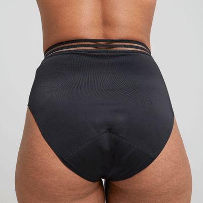 WUKA Re-Purpose High Waist Period Pants Style Heavy Flow Black Colour Back