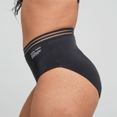 WUKA Re-Purpose High Waist Period Pants Style Heavy Flow Black Colour Side