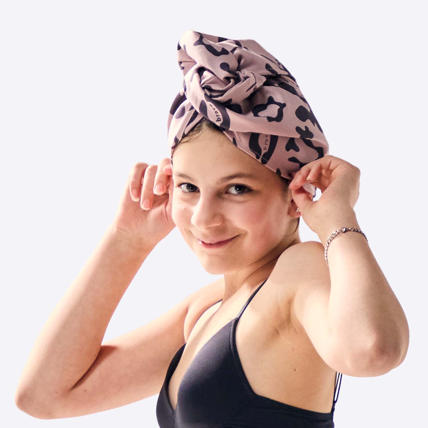 hair wrap side shot left facing