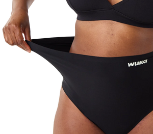 WUKA Stretch™ period underwear designed to fit every body, featuring ultra-stretchy, comfortable fabric that adapts to your shape