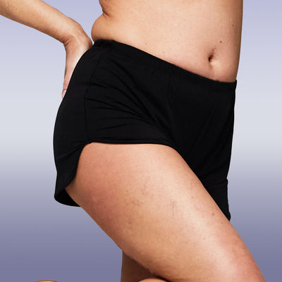 WUKA-FreshTech Sleep Wear-Jersey Shorts-Black Colour-short-back