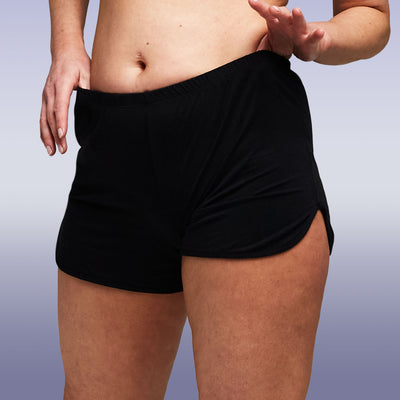 WUKA-FreshTech Sleep Wear-Jersey Shorts-Black Colour-short-front