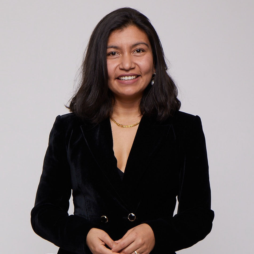 Ruby Raut, founder of WUKA, sharing her personal experience of period poverty and advocating for access to sustainable period products