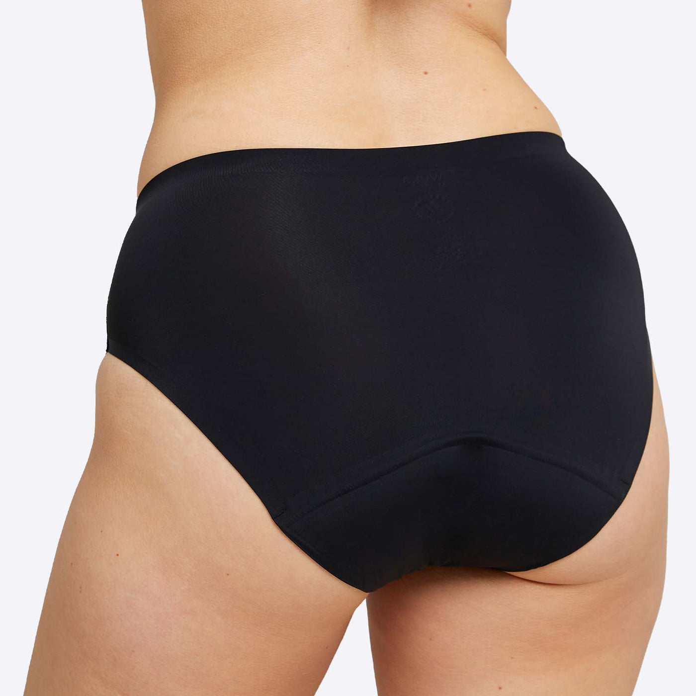 WUKA Perform Seamless Midi Brief - 7 Full Switch Set Light Flow Black Colour Back