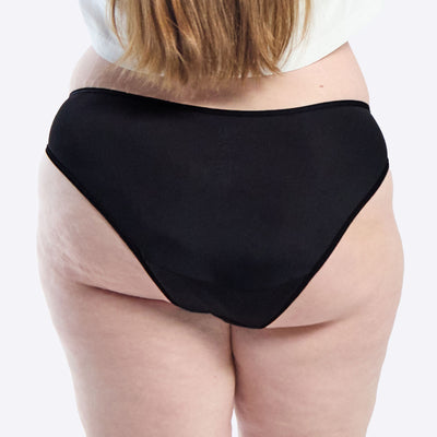 WUKA Swim Period Bikini Brief Style Light Flow Black Colour Large Back