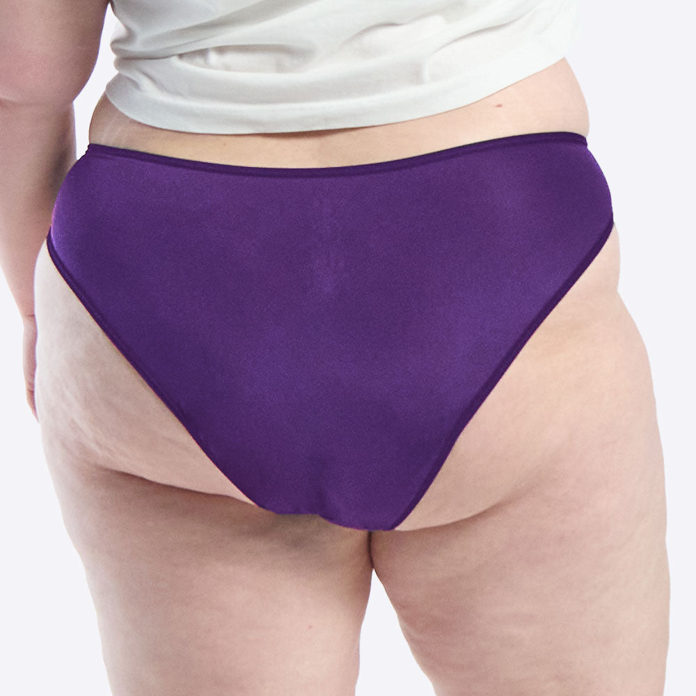WUKA Period Swim Bikini Style Light Flow Purple Colour Close Back