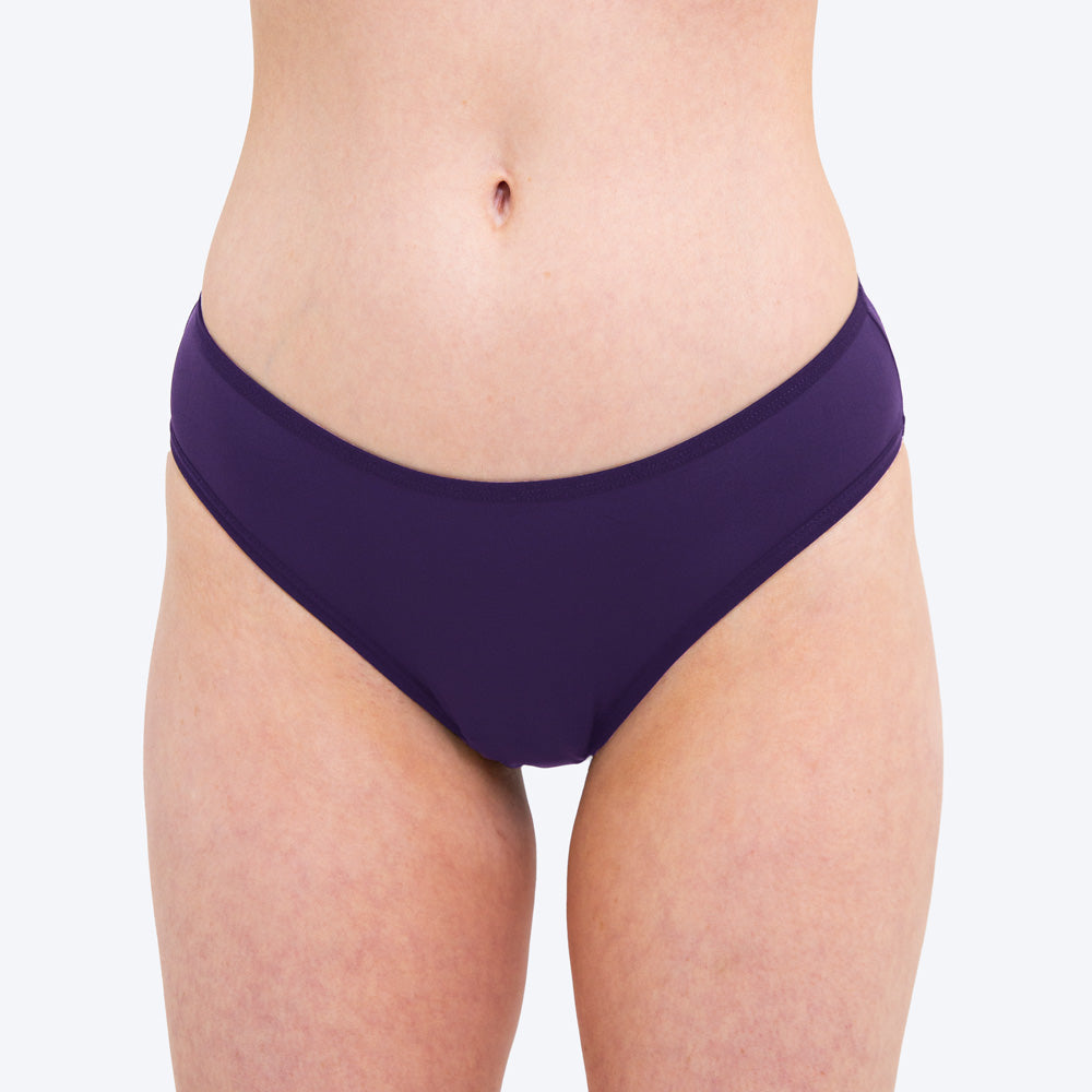 WUKA Period Swim Bikini Style Light Flow Purple Colour Front
