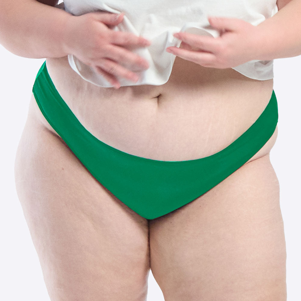 WUKA Period Swim Bikini Style Light Flow Green Colour Large Front