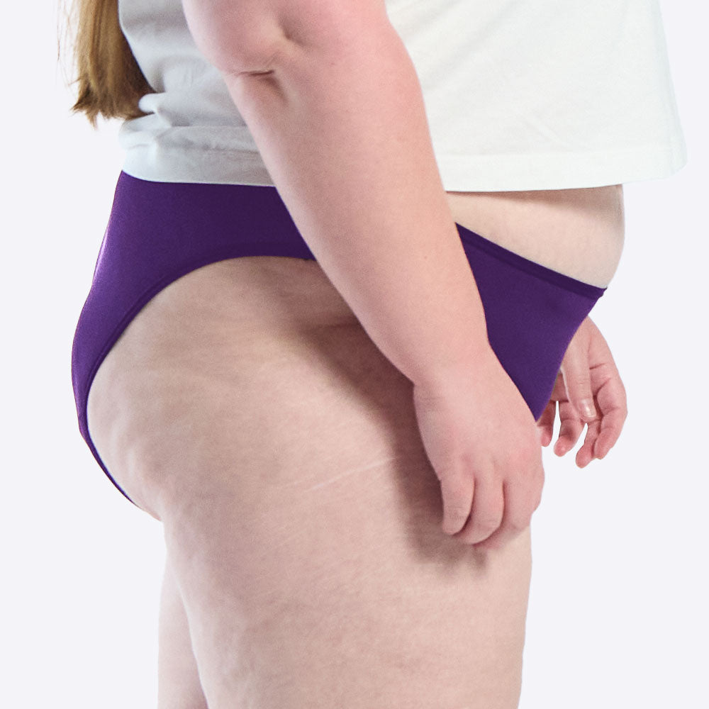 WUKA Period Swim Bikini Style Light Flow Purple Colour Close Side