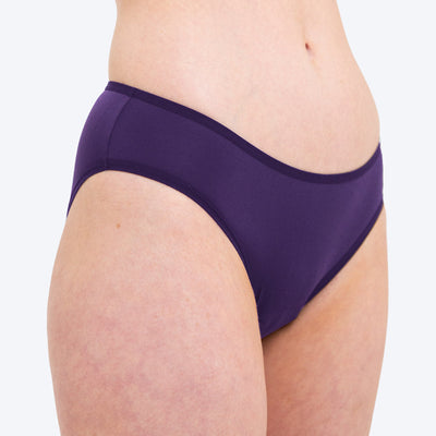 WUKA Period Swim Bikini Style Light Flow Purple Colour Front