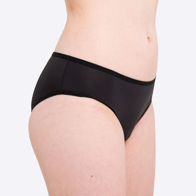 WUKA Swim Period Bikini Brief Style Light Flow Black Colour Side