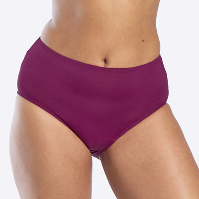 WUKA  Swim High Waist Style Light Flow Deep Pink Colour Front
